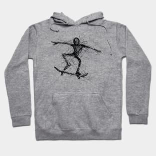 Stickman Skateboarding Hoodie